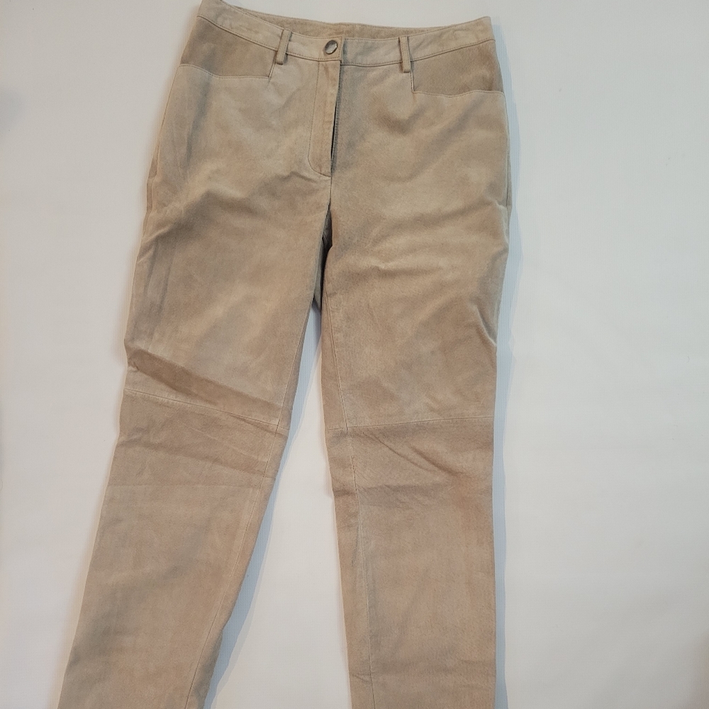 Worth tan  suede pants size 4